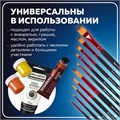 Кисти BRAUBERG PREMIUM, набор 10 шт. (синтетика, круглые № 1, 2, 3, 5, 8, плоские № 2, 4, 6, 8, 10), 201027 201027