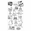 Наклейки-тату переводные АССОРТИ, Ч/Б, 11х20 см, PY 665066