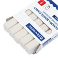 Мел белый квадратный 5 штук, BRAUBERG, утолщенный, картонная упаковка, 227444 227444