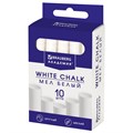 Мел белый круглый мягкий 10 штук, BRAUBERG "АКАДЕМИЯ", картонная упаковка, европодвес (АЛГЕМ), 271147 271147