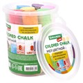 Мел в ведерке для рисования на асфальте 8 штук, цветной круглый, BRAUBERG KIDS, 272772 272772