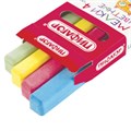 Мел цветной квадратный 4 штуки, ПИФАГОР, картонная упаковка, европодвес, 221977 221977