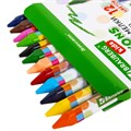 Восковые мелки трехгранные утолщенные BRAUBERG KIDS, НАБОР 12 цветов, 271695 271695