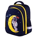 Ранец BRAUBERG KIDS STANDARD, 2 отделения, "Spaceman", СВЕТЯЩИЙСЯ, 36х28х14 см, 271384 271384