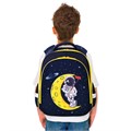 Ранец BRAUBERG KIDS STANDARD, 2 отделения, "Spaceman", СВЕТЯЩИЙСЯ, 36х28х14 см, 271384 271384