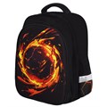 Ранец BRAUBERG KIDS STANDARD, 2 отделения, Fire split, 3D-панель, 36х28х14 см, 273147 273147