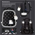Ранец BRAUBERG LUMINOUS, 2 отделения, с брелоком, "Paws", СВЕТЯЩИЙСЯ РИСУНОК, 38х29х16 см, 271366 271366