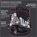 Ранец BRAUBERG PREMIUM, 2 отделения, с брелком, "City car", LED ЛАМПОЧКИ, 38х29х16 см, 271356 271356