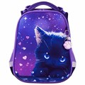 Ранец BRAUBERG PREMIUM, 2 отделения, с брелоком, "Anime cat", 38х29х16 см, 272017 272017