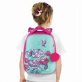 Ранец BRAUBERG PREMIUM, 2 отделения, с брелоком, для девочек, "Весенняя мята", 38х29х18 см, 227817 227817