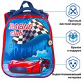 Ранец BRAUBERG PREMIUM, 2 отделения, с брелоком, дополнительный объем, для мальчиков, "Гоночный клуб", 38х29х18 см, 227819 227819