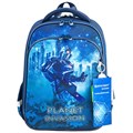 Ранец BRAUBERG QUADRO, 3 отделения, с брелком, "Planet invasion", 37х28х18 см, 270604 270604