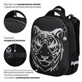 Ранец BRAUBERG SHINY, 2 отделения, с брелком, "Tiger", СВЕТЯЩИЙСЯ РИСУНОК, 38х28х14 см, 270698 270698