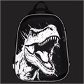 Ранец BRAUBERG SHINY, 2 отделения, с брелком, Scary dino, СВЕТЯЩИЙСЯ РИСУНОК, 38х28х14 см, 273143 273143