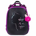 Ранец BRAUBERG SHINY, 2 отделения, с брелоком, "Magic cat", 38х28х14 см, 271381 271381