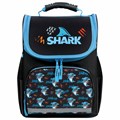 Ранец ПИФАГОР BASIC, 1 отделение, 3 кармана, эргономичная спинка, "Angry shark", 35х28х18 см, 272044 272044