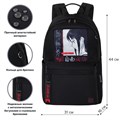 Рюкзак BRAUBERG FASHION CITY универсальный, карман-антивор, Anime Girl, черный, 44х31х16 см, 272568 272568