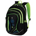 Рюкзак BRAUBERG HIGH SCHOOL универсальный, 3 отделения, "Неон", черный/салатовый, 46х31х18 см, 225520 225520
