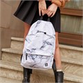 Рюкзак BRAUBERG СИТИ-ФОРМАТ универсальный, "White marble", бело-черный, 41х32х14 см, 229886 229886