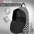 Рюкзак HEIKKI POSITIVE (ХЕЙКИ) универсальный, карман-антивор, Black and White, 42х28х14 см, 272543 272543
