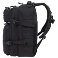 Рюкзак HEIKKI STRATEGY (ХЕЙКИ) тактический, 2 отделения, система Молле, черный, 46х30х20 см, 272584 272584