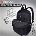 Рюкзак HEIKKI ULTRA (ХЕЙКИ) универсальный, карман-антивор, черный, 42х30х14 см, 272559 272559