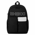 Рюкзак HEIKKI UNIQUE (ХЕЙКИ) универсальный, 6 карманов, черный с белыми вставками, 42х29х16 см, 272585 272585