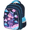 Рюкзак BRAUBERG KIDS FLOSSY, 2 отделения, 3 кармана, "Sky girl", 3D-панель, 40х28х18 см, 273179 273179
