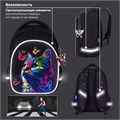 Рюкзак BRAUBERG OPTIMA, 2 отделения, с брелоком, "Butterfly catcher", СВЕТЯЩИЙСЯ, 36х27х18 см, 272097 272097