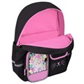 Рюкзак BRAUBERG PASTEL с термонашивками в комплекте, "Black kitty", черный, 40х29х14 см, 273128 273128