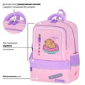 Рюкзак BRAUBERG STAR, 1 отделение, 5 карманов, "Capybara", розовый, 40x29x13 см, 272062 272062