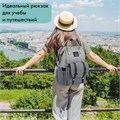 Рюкзак для мамы BRAUBERG MOMMY, крепления для коляски, термокарманы, серый, 41x24x17 см, 270818 270818