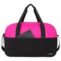 Сумка спортивная HEIKKI BASE (ХЕЙКИ), карман на молнии, черная/фуксия, 30x44x17 см, 272621 272621