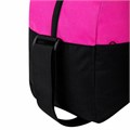Сумка спортивная HEIKKI BASE (ХЕЙКИ), карман на молнии, черная/фуксия, 30x44x17 см, 272621 272621
