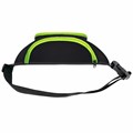 Сумка на пояс BRAUBERG RIO, карман, регулируемый ремень, черная, салатовые детали, 30х12x10 см, 270823 270823