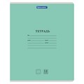 Тетрадь 12 л. BRAUBERG КЛАССИКА NEW узкая линия, обложка картон, ЗЕЛЕНАЯ, 105692 105692