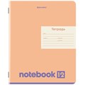 Тетрадь 12 л. BRAUBERG линия, обложка картон, МОНОХРОМ, 107283 107283