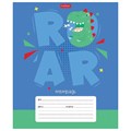 Тетрадь 12 л. HATBER клетка, обложка картон, "Ррррычалки" (5 видов в спайке), 12Т5В1 106547