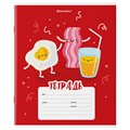 Тетрадь 18 л. BRAUBERG клетка, обложка картон, "Tasty food", 106478 106478