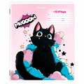 Тетрадь 18 л. BRAUBERG клетка, обложка картон, КОТИКИ, 107300 107300