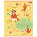 Тетрадь 18 л. HATBER клетка, обложка картон, "Fox Rules" (5 видов в спайке), 18Т5В1 106543