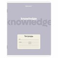 Тетрадь 24 л. BRAUBERG клетка, обложка картон, KNOWLEDGE, 107305 107305