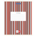 Тетрадь 24 л. BRAUBERG, клетка, обложка картон, ПОЛОСКИ, 401863 401863