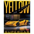 Тетрадь А5 48 л. HATBER скоба, клетка, обложка картон, "YELLOWsupercar" (5 видов в спайке), 48Т5В1 404479