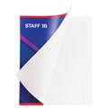 Тетрадь А5, 40 л., STAFF скоба, клетка, офсет №2 ЭКОНОМ, обложка картон, "СТАНДАРТ", 402644 402644