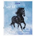 Тетрадь А5, 48 л., BRAUBERG скоба, клетка, металлизированный картон, СВОБОДА, 403041 403041