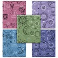 Тетрадь А5, 48 л., BRAUBERG, скоба, клетка, матовая ламинация, фольга, "Zodiac Symbol" (микс в спайке), 404369 404369
