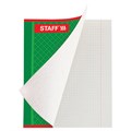 Тетрадь А5, 48 л., STAFF, скоба, клетка, офсет №2 ЭКОНОМ, обложка картон, "АБСОЛЮТ", 402784 402784