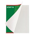 Тетрадь А5, 48 л., STAFF, скоба, клетка, офсет №2 ЭКОНОМ, обложка картон, "ОДИН ЦВЕТ" (точки), 402782 402782