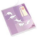 Тетрадь обложка пластик, А5, 48 л., скоба, клетка, ERICH KRAUSE, "Cat Day" (микс в спайке), 54159 405267